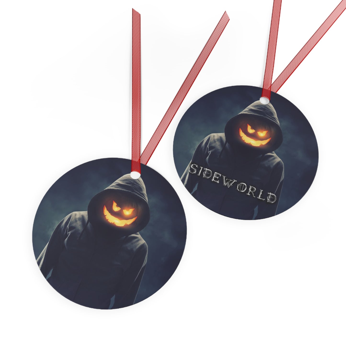 Halloween Horror Pumpkin Thief - Metal Ornament