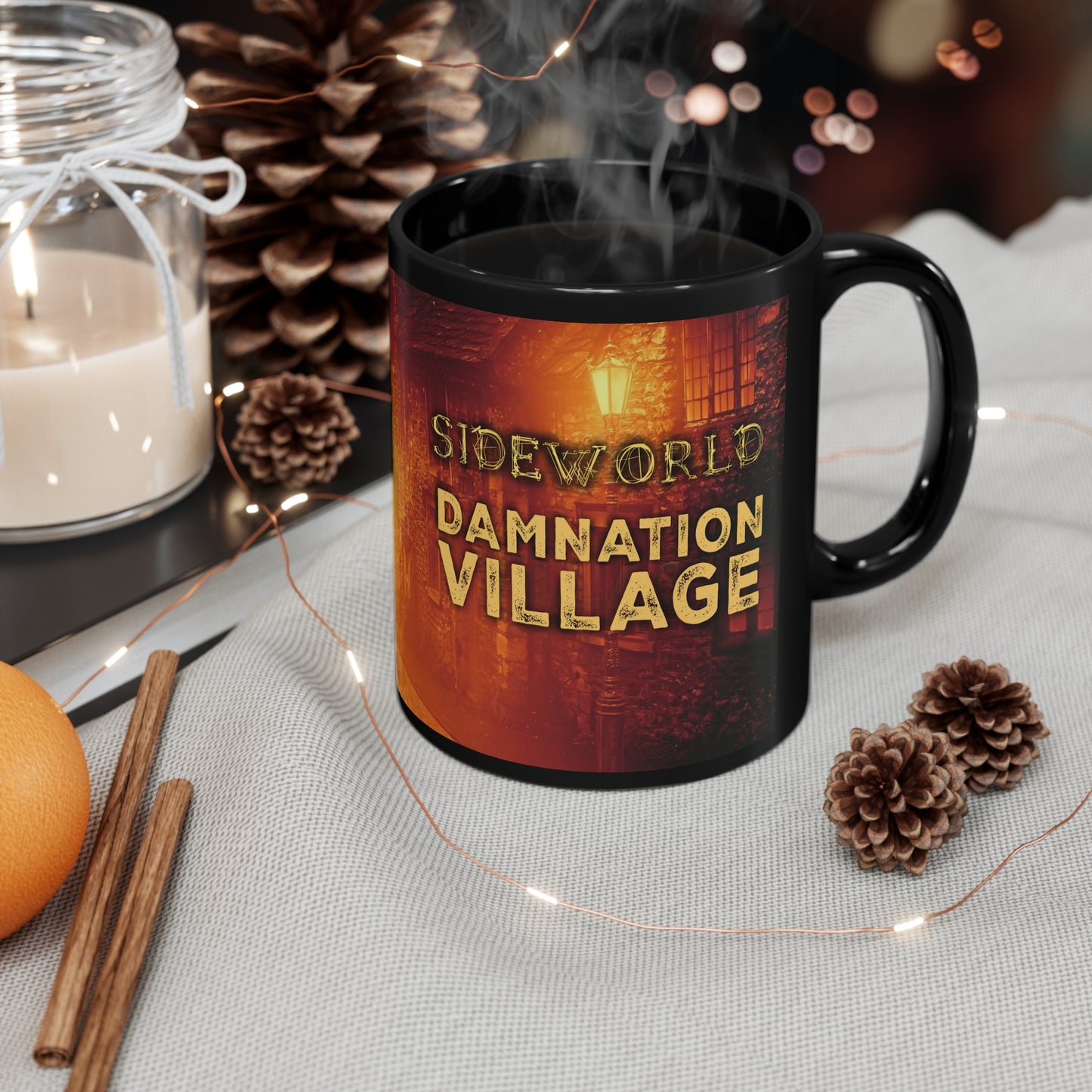 Damnation Village Horror Black Mug #1