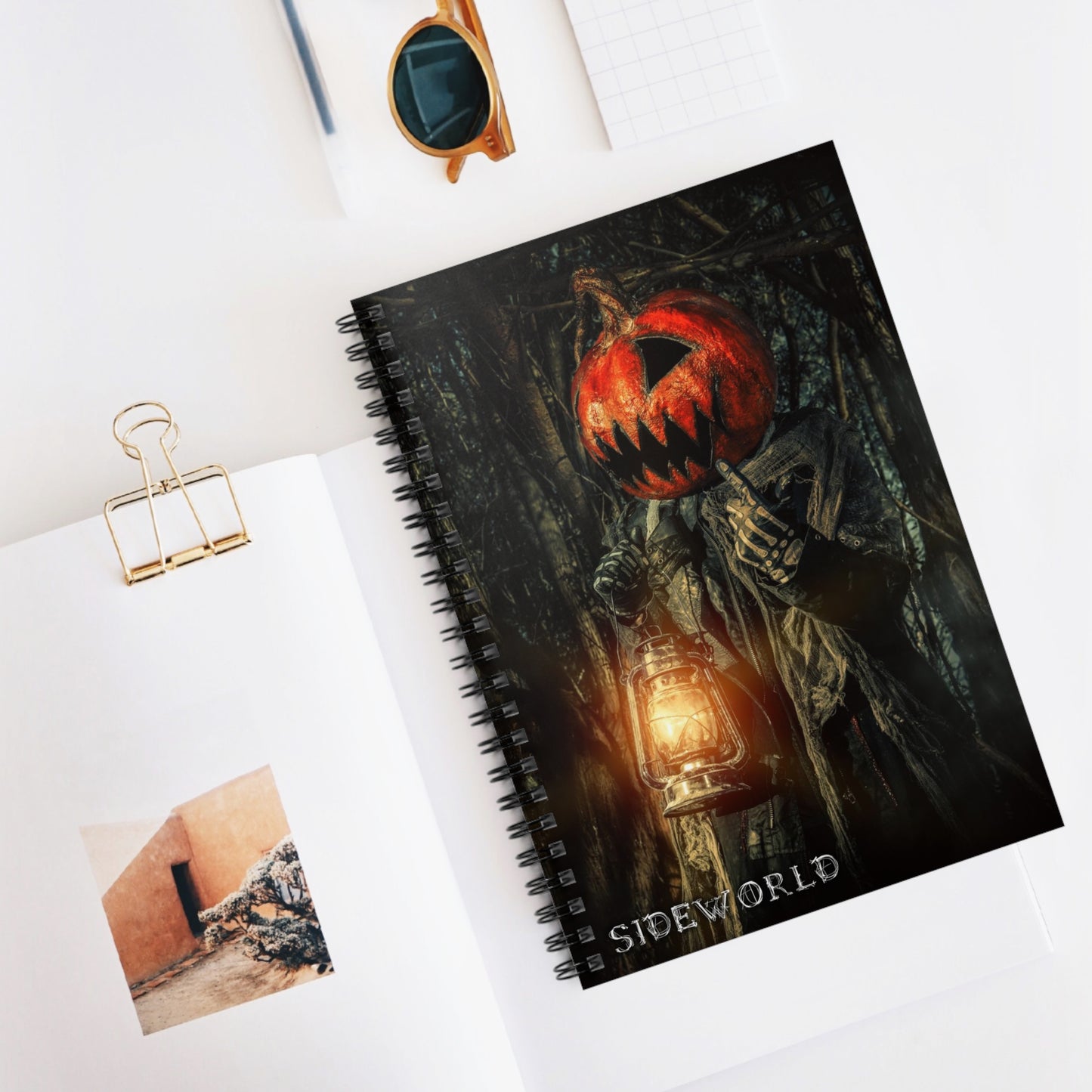 Halloween Pumpkin "Jack Knife" - Spiral Horror Notebook  #1