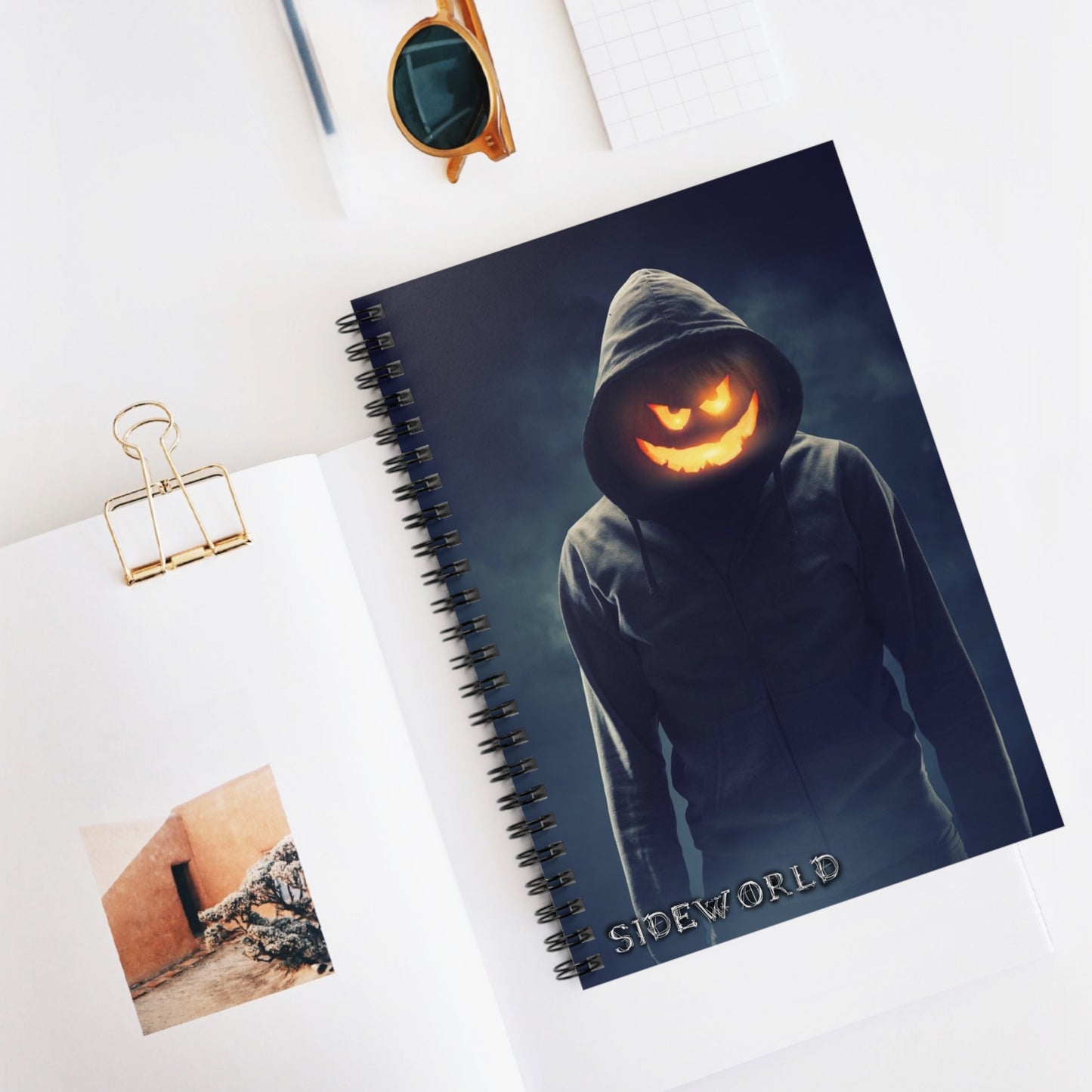 Halloween Pumpkin Thief - Spiral Horror Notebook