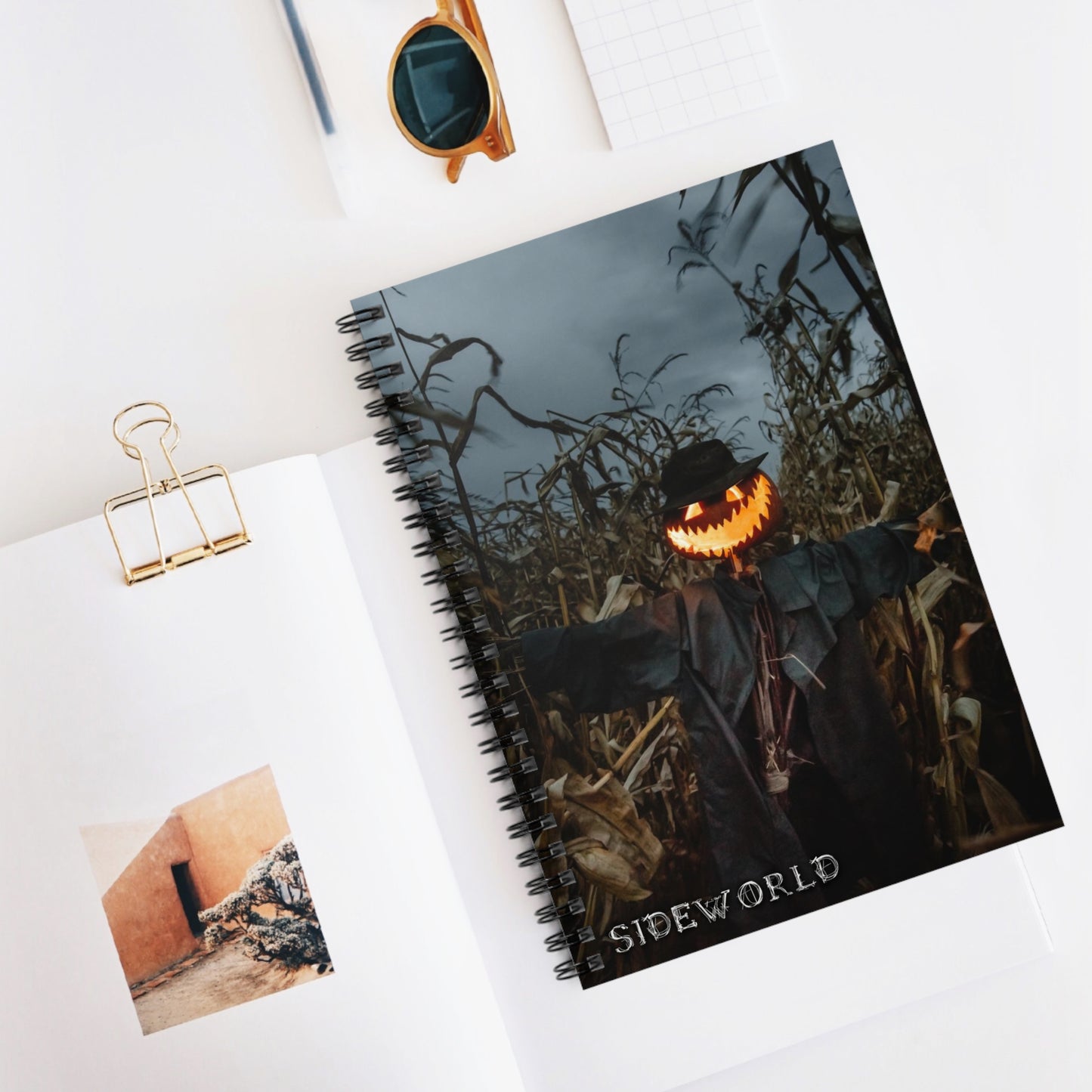 Halloween Scarecrow - Spiral Horror Notebook #1