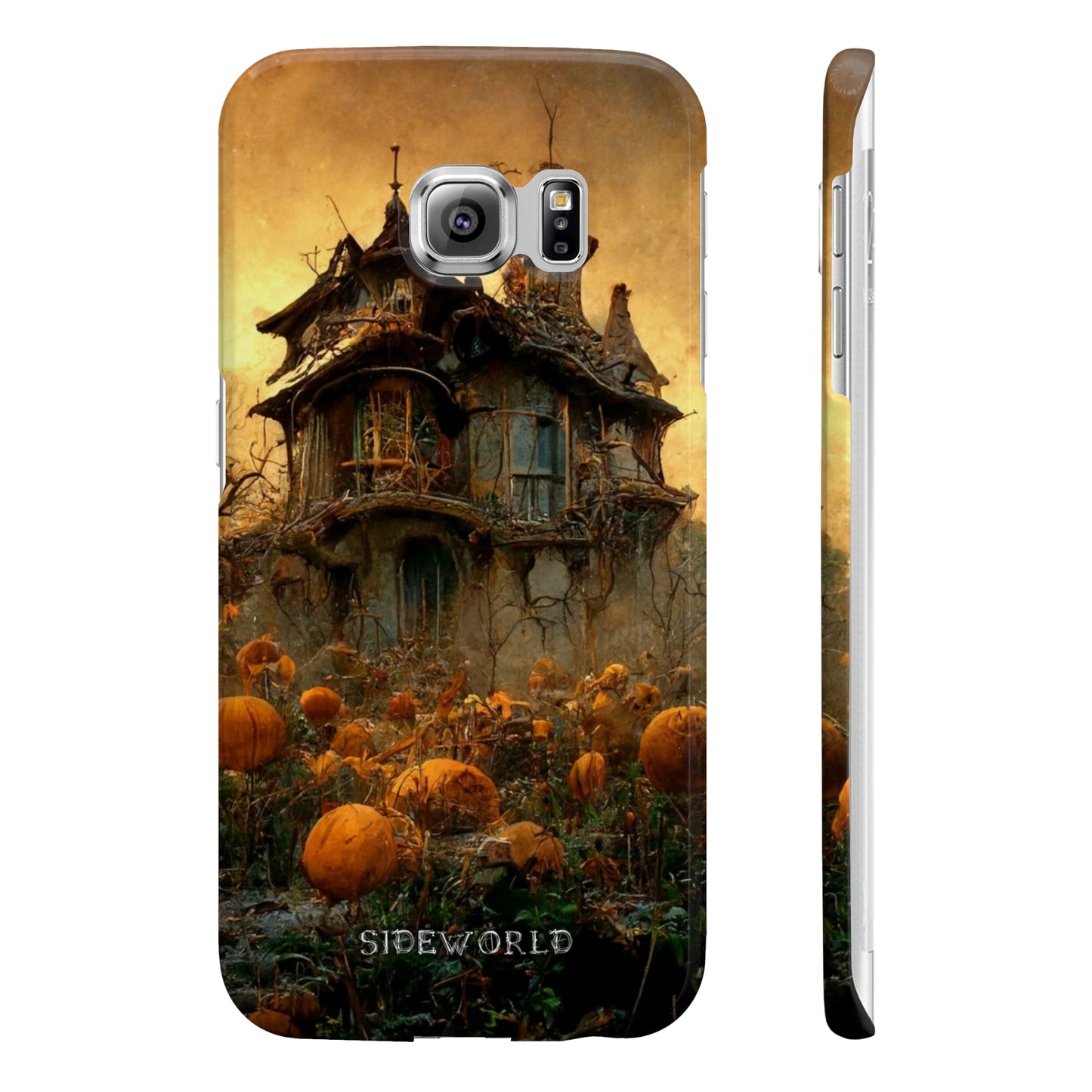Halloween Horror Pumpkin House Slim Phone Cases #1