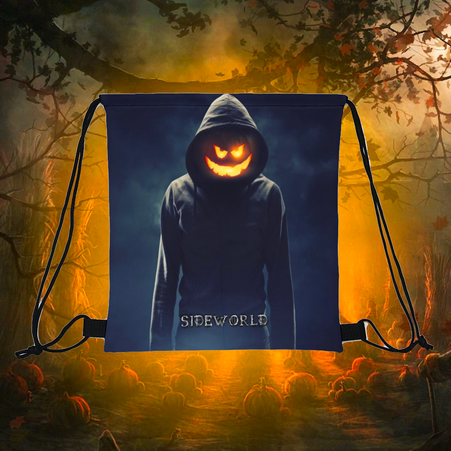 Halloween Horror Pumpkin Thief - Drawstring Bag