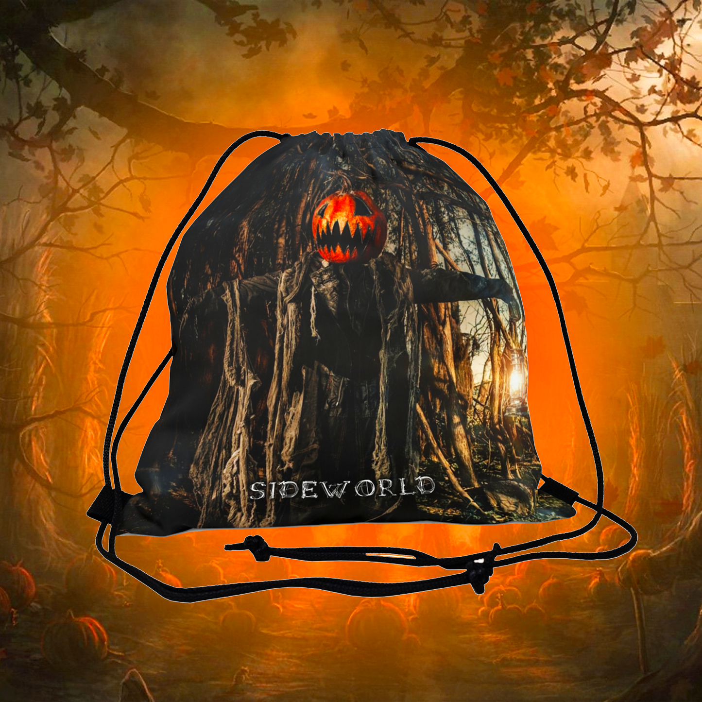 Halloween Horror Pumpkin "Jack Knife" - Drawstring Bag #3