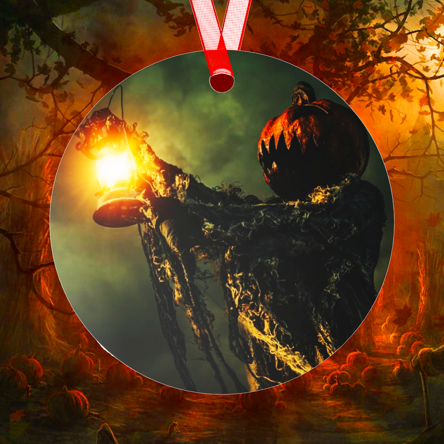Halloween Horror Pumpkin "Jack Knife" - Metal Ornament #1