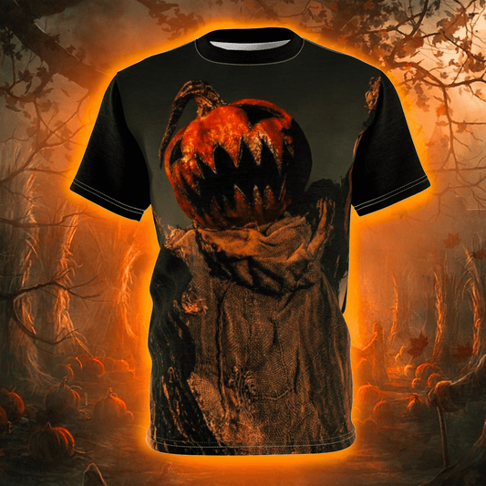 Halloween Horror Pumpkin "Jack Knife" -  Loose T-shirt #1 - Unisex